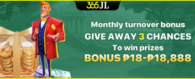 Monthly Turnover Jackpot Giveaway promotion banner